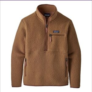 Patagonia retro pile fleece marsupial beech brown pullover